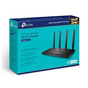 ROTEADOR TP-LINK WIFI 6 DUAL BAND AX1500 2.4/5 GHZ ARCHER AX12