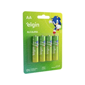 PILHA AA ALCALINA COM 4 UNIDADES - ELGIN
